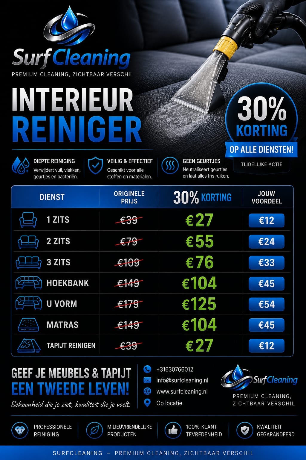 Interieur Reiniging Aanbieding